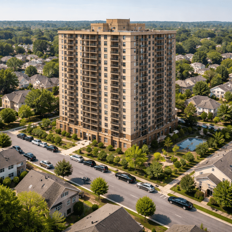 Maryland’s “Starter and Silver Homes Act of 2026”: What the Bill Would Do high-rise apartment in residential neighborhood